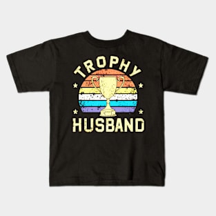 trophy husband vintage Kids T-Shirt